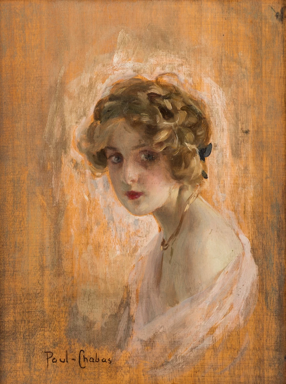 Paul Émile Chabas - Ritratto di giovane donna di profilo